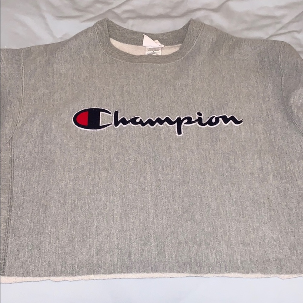 CROPPED CHAMPION CREW NECK